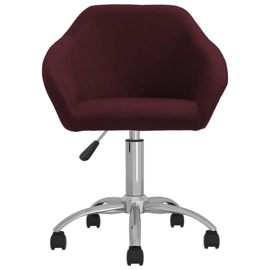vidaXL Obrotowe krzesło biurowe, fioletowe, tapicerowane tkaniną vidaXL
