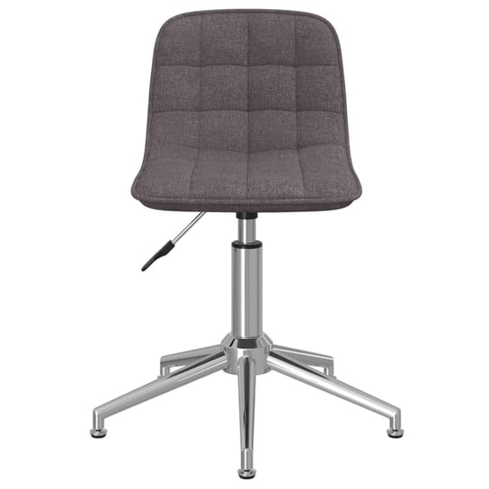 vidaXL Obrotowe krzesło biurowe, kolor taupe, obite tkaniną vidaXL