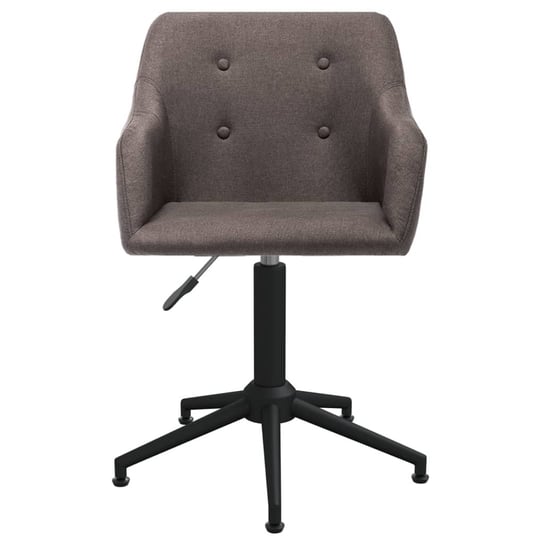 vidaXL Obrotowe krzesło biurowe, kolor taupe, tapicerowane tkaniną vidaXL