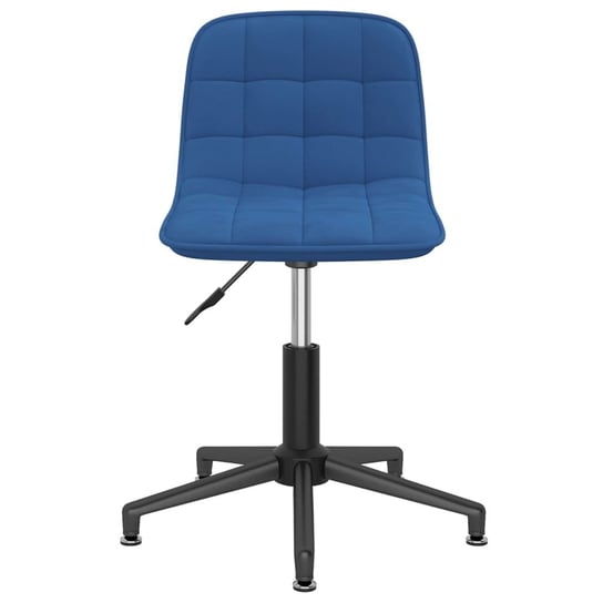 vidaXL Obrotowe krzesło biurowe, niebieskie, obite aksamitem vidaXL