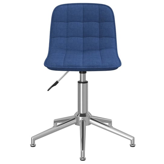 vidaXL Obrotowe krzesło biurowe, niebieskie, obite tkaniną vidaXL