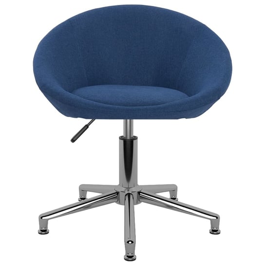 vidaXL Obrotowe krzesło biurowe, niebieskie, tapicerowane tkaniną vidaXL