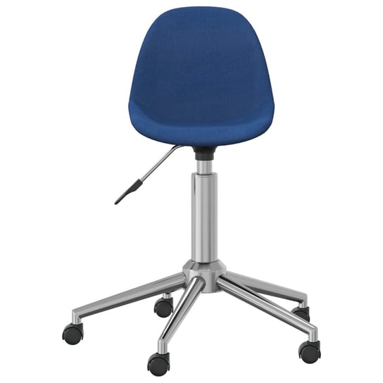 vidaXL Obrotowe krzesło biurowe, niebieskie, tapicerowane tkaniną vidaXL