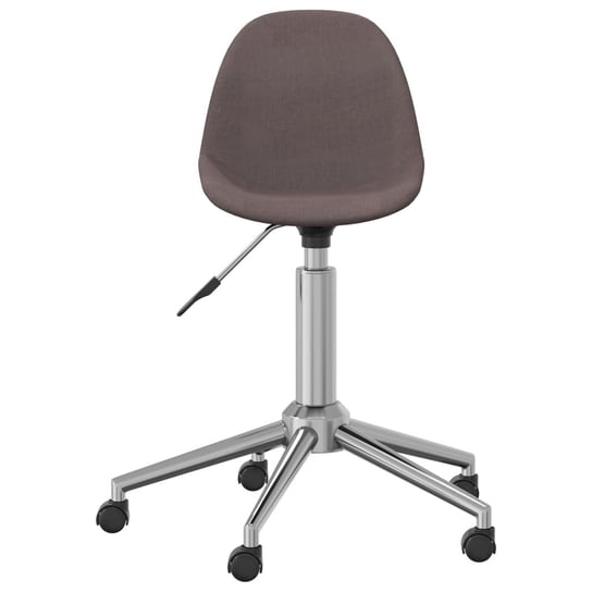 vidaXL Obrotowe krzesło biurowe, taupe, tapicerowane tkaniną vidaXL