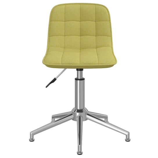 vidaXL Obrotowe krzesło biurowe, zielone, obite tkaniną vidaXL