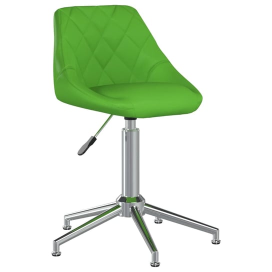 vidaXL Obrotowe krzesło biurowe, zielone, sztuczną skórą vidaXL