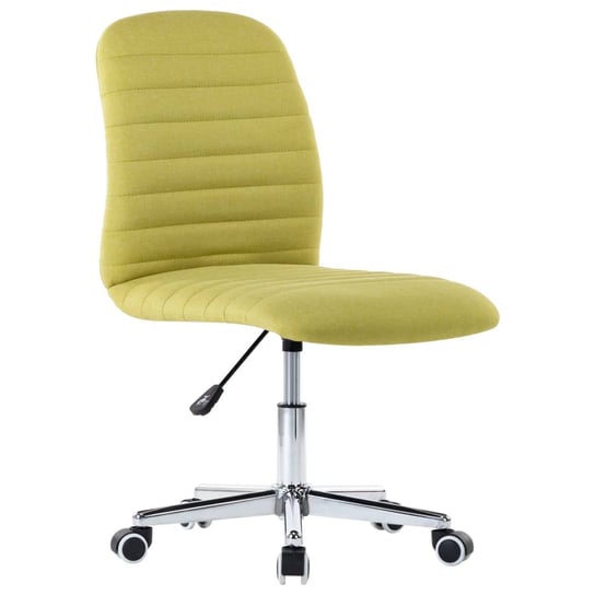 vidaXL Obrotowe krzesło biurowe, zielone, tapicerowane tkaniną vidaXL