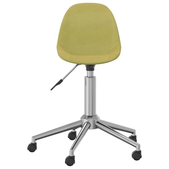 vidaXL Obrotowe krzesło stołowe, zielone, tapicerowane tkaniną vidaXL