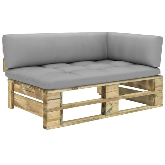 vidaXL Ogrodowa sofa narożna z palet, impregnowane drewno sosnowe vidaXL