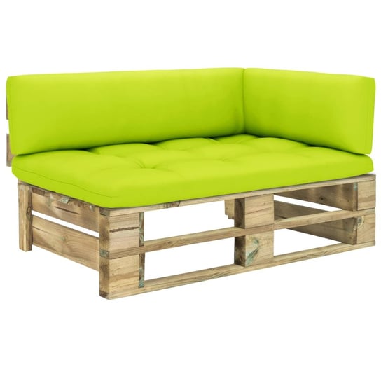 vidaXL Ogrodowa sofa narożna z palet, impregnowane drewno sosnowe vidaXL