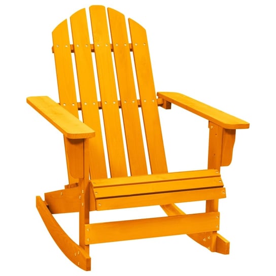 vidaXL, Ogrodowy fotel bujany Adirondack, drewno jodłowe, pomarańczowe vidaXL