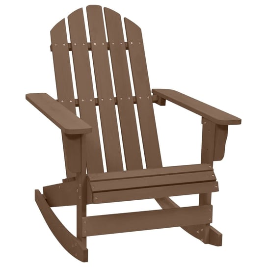 vidaXL Ogrodowy fotel bujany, drewniany, brązowy vidaXL