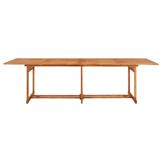 vidaXL Ogrodowy stół jadalniany, 280x90x75 cm, lite drewno akacjowe vidaXL