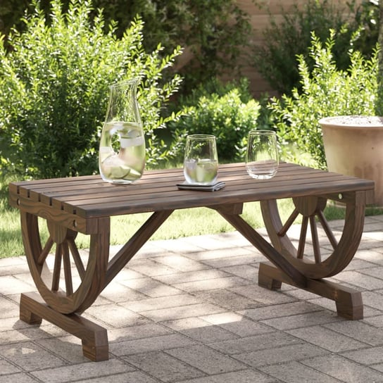 vidaXL Ogrodowy stolik kawowy, 90x50x40 cm, lite drewno jodłowe vidaXL
