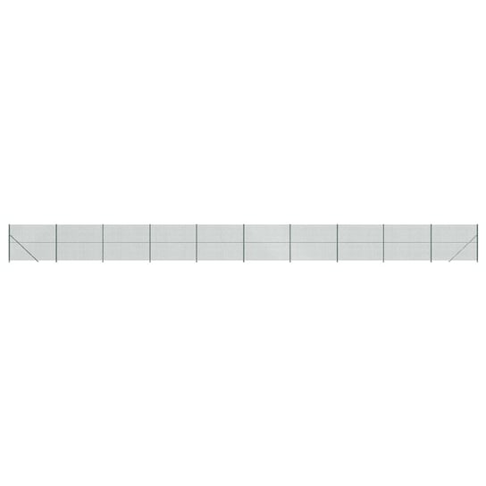 Vidaxl Ogrodzenie Z Siatki, Ze Stopami Słupków, Zielone, 1,6X25 M vidaXL