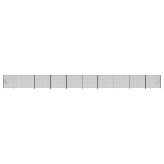 Vidaxl Ogrodzenie Z Siatki, Ze Stopami Słupków, Zielone, 2X25 M vidaXL