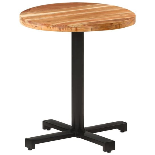 vidaXL Okrągły stolik bistro, Ø70x75 cm, lite drewno akacjowe vidaXL