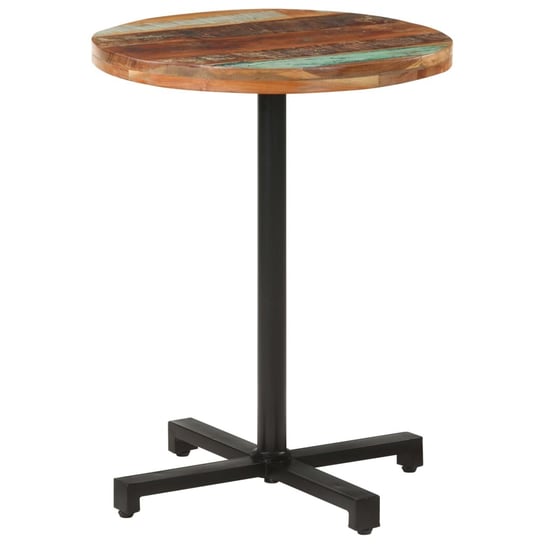 vidaXL Okrągły stolik bistro, 60x75 cm cm, lite drewno z odzysku vidaXL