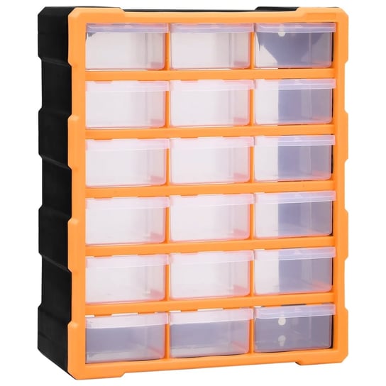 vidaXL Organizer z 18 średnimi szufladkami, 38x16x47 cm vidaXL