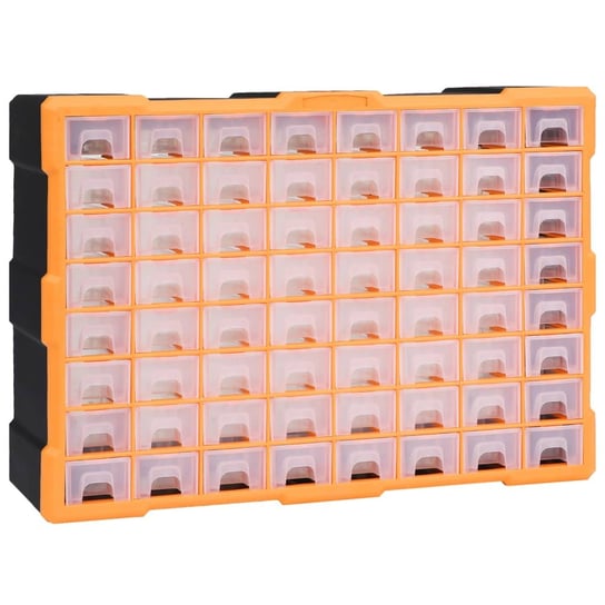 vidaXL, Organizer z 64 szufladkami, 52x16x37,5 cm vidaXL