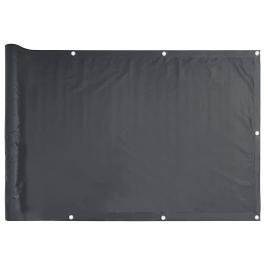 vidaXL Osłona balkonowa, antracytowa, 700x120 cm, PVC vidaXL