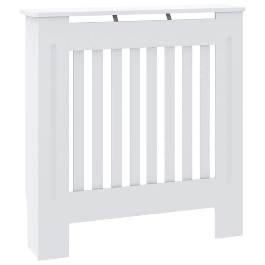 vidaXL Osłona na kaloryfer, MDF, biała, 78 cm vidaXL
