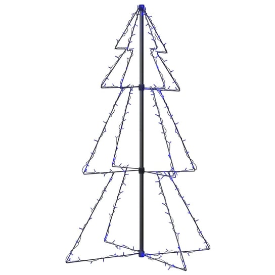 vidaXL Ozdoba świąteczna w kształcie choinki, 160 LED, 78x120 cm vidaXL