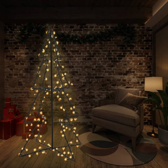 vidaXL Ozdoba świąteczna w kształcie choinki, 240 LED, 115x150 cm vidaXL