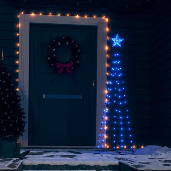vidaXL Ozdoba świąteczna w kształcie choinki, 84 LED, 50x150 cm vidaXL