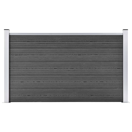 vidaXL, Panel ogrodzeniowy, WPC, 180x105 cm, czarny vidaXL
