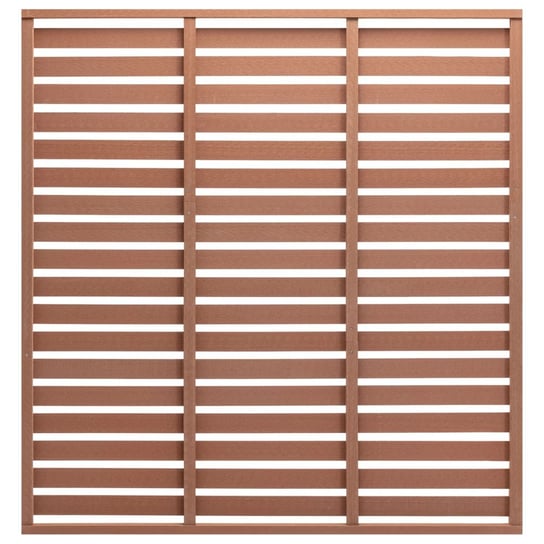 vidaXL, Panel ogrodzeniowy z WPC, 170x180 cm, brązowy vidaXL
