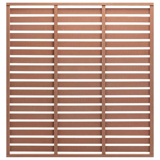 vidaXL Panel ogrodzeniowy z WPC, 180x180 cm, brązowy vidaXL