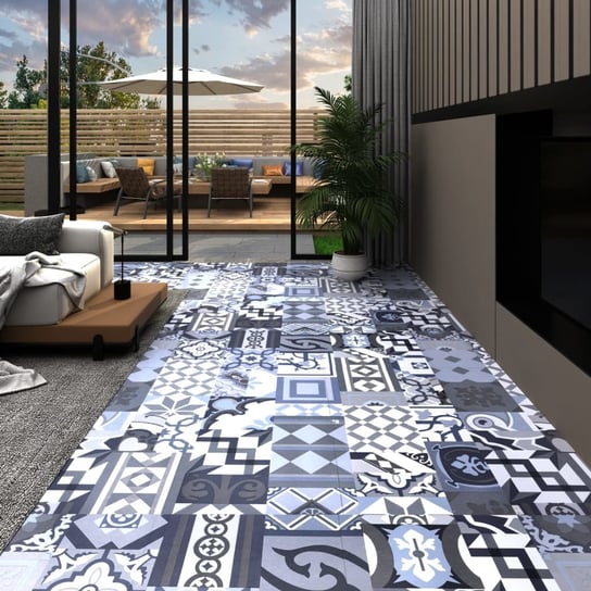 vidaXL, Panel podłogowy PVC samoprzylepny, 5,11 m², kolorowy vidaXL