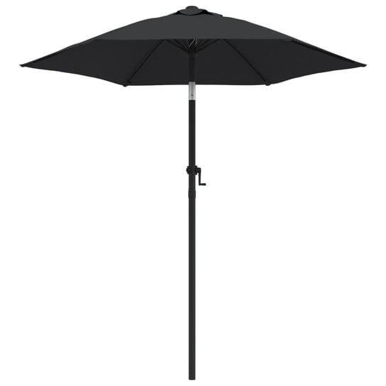 vidaXL Parasol, czarny, 200 x 211 cm, aluminium vidaXL