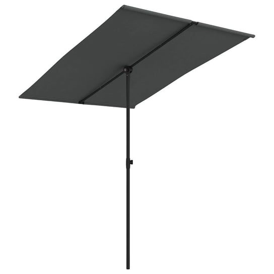 vidaXL Parasol ogrodowy na aluminiowym słupku, 2x1,5 m, antracytowy vidaXL