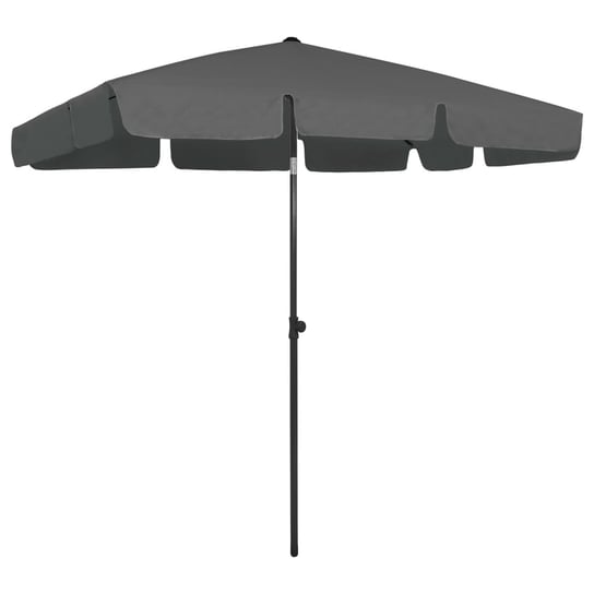 vidaXL Parasol plażowy, antracytowy, 200x125 cm vidaXL