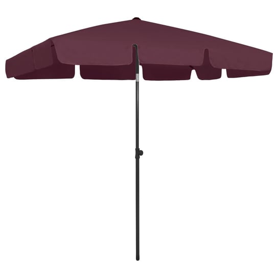 vidaXL Parasol plażowy, czerwony, 200x125 cm vidaXL
