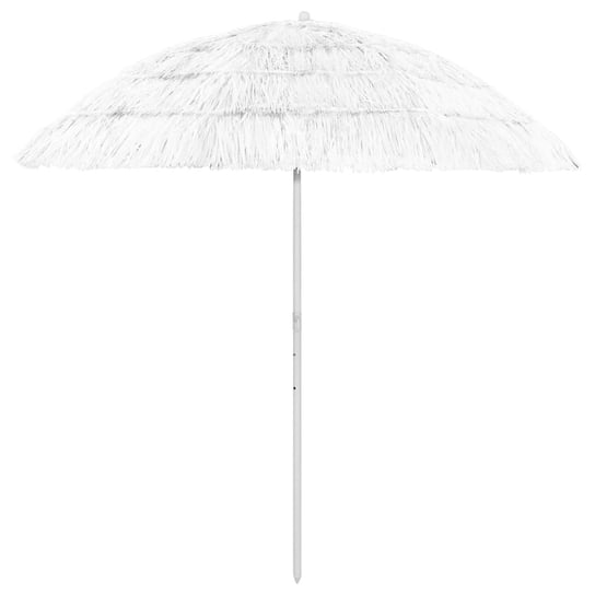vidaXL Parasol plażowy w hawajskim stylu, biały, 240 cm vidaXL