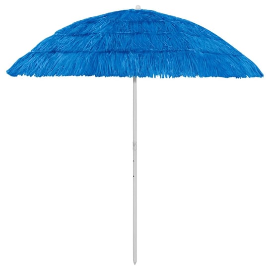 vidaXL Parasol plażowy w hawajskim stylu, niebieski, 240 cm vidaXL