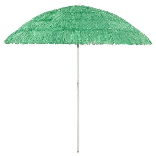vidaXL Parasol plażowy w hawajskim stylu, zielony, 240 cm vidaXL