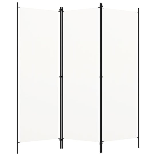 vidaXL Parawan 3-panelowy, biały, 150 x 180 cm vidaXL