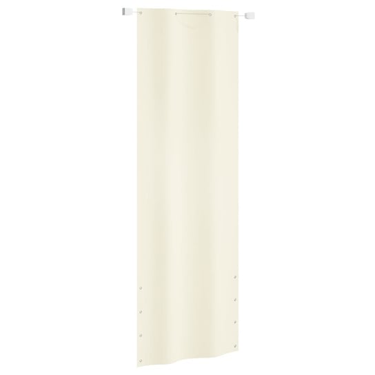 vidaXL Parawan balkonowy, kremowy, 80x240 cm, tkanina Oxford vidaXL
