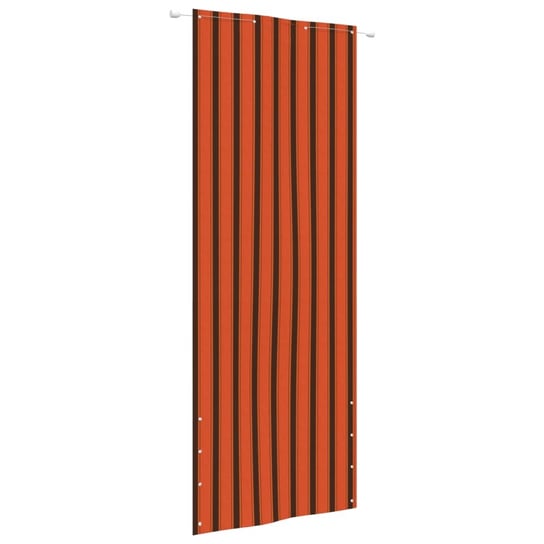 vidaXL Parawan balkonowy, pomarańcz i brąz, 80x240 cm, tkanina Oxford vidaXL
