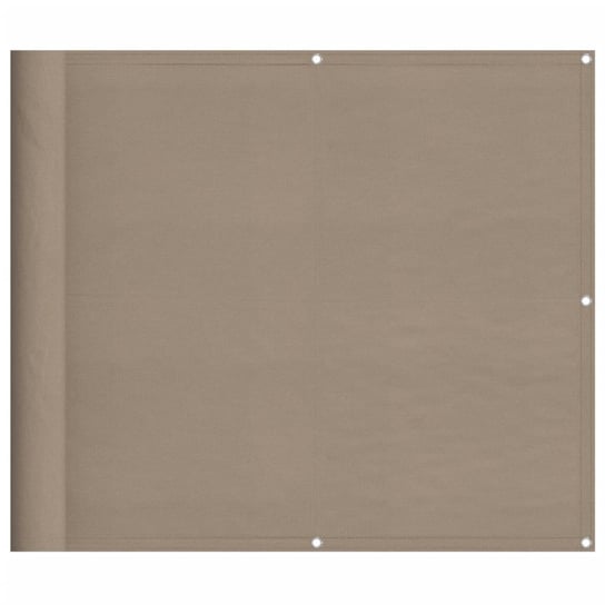 vidaXL Parawan balkonowy, taupe, 90x700 cm, 100% poliester Oxford vidaXL