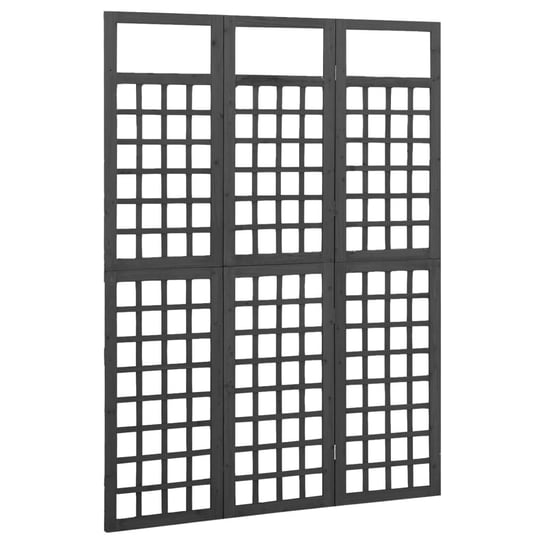 vidaXL Parawan pokojowy 3-panelowy/trejaż, drewno jodłowe, 121x180 cm vidaXL