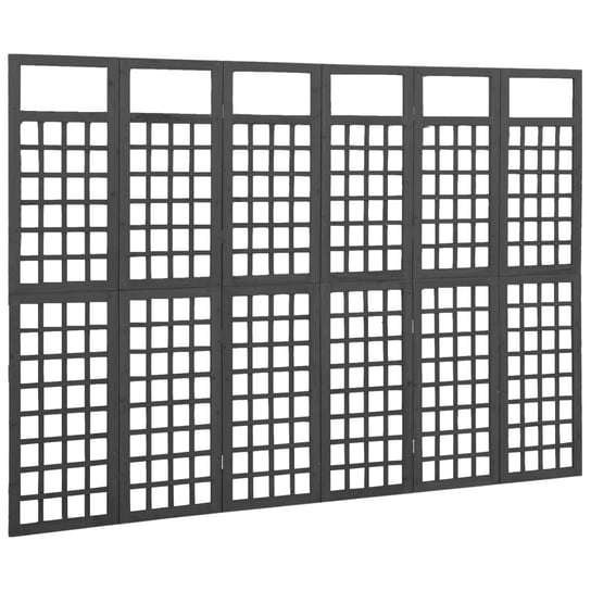 vidaXL Parawan pokojowy 6-panelowy/trejaż, drewno jodłowe, 242,5x180cm vidaXL
