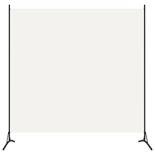 vidaXL Parawan pokojowy, biały, 175 x 180 cm, tkanina vidaXL