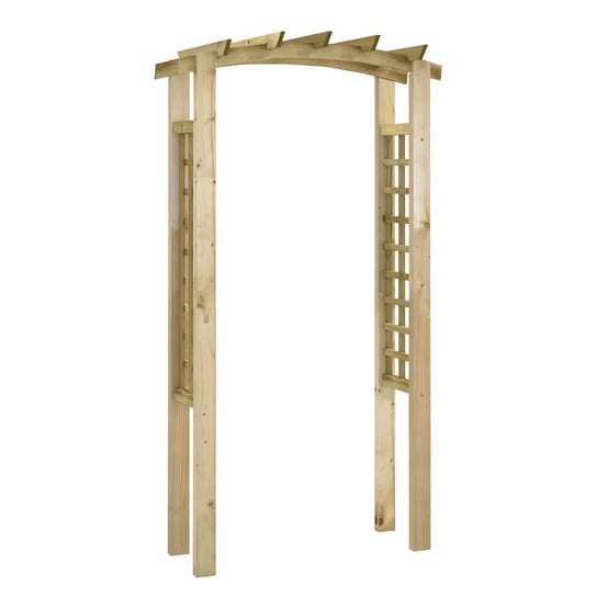 vidaXL Pergola ogrodowa z kratką, 110x60x210 cm, drewno sosnowe vidaXL