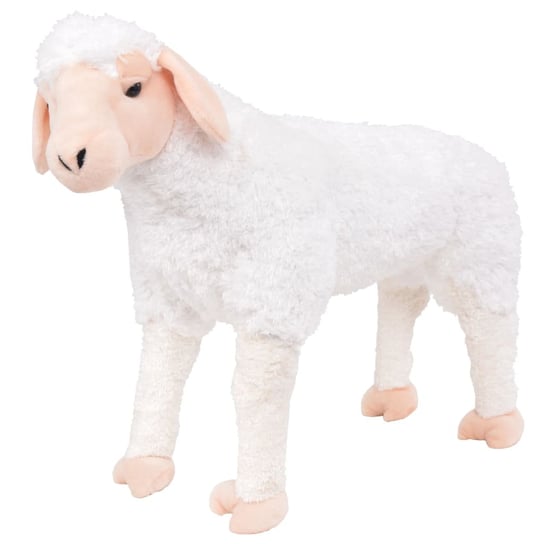 vidaXL Pluszowa owca, stojąca, biała, XXL vidaXL