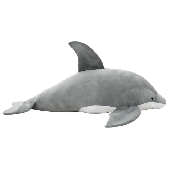 vidaXL Pluszowy delfin przytulanka, szary vidaXL